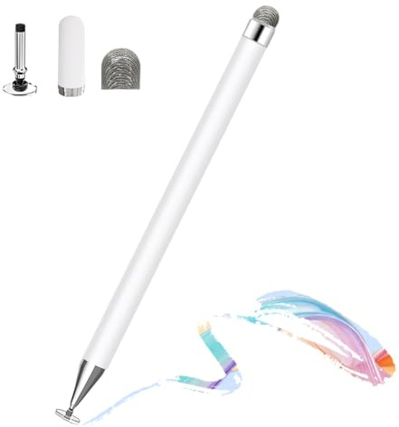 Juguta Magnetic Stylus Pen, Dual Tip Stylus Pen con Cappuccio Magnetico e Punte di Ricambio, Universale Penna Stilo Pen Compatibile con Apple iPad Pro/Air/Mini/iPhone, Android, Samsung Galaxy