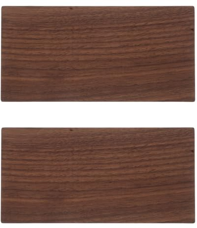 DIYEAH Walnut Wood Boards 2 Pieces 7.87X3.94X0.31 Inch Thick Solid Walnut Lumber Panels for Crafting Cutting Engraving and DIY Furniture Projects