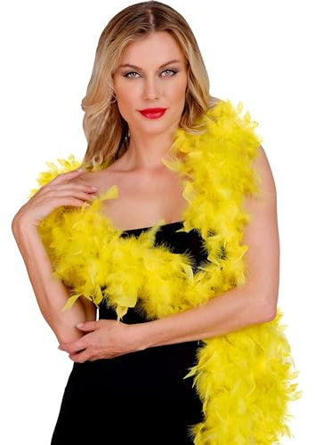 W WIDMANN MILANO Party Fashion - Federboa, Länge circa 180 cm, Feder-Schal, Accessoire, Kostüm, Karneval, Halloween