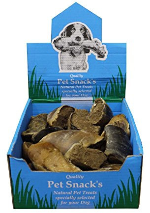 20 x Petsnack Meat Filled Beef Hoof Hooves Dog Treat Reward