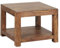 Wohnling Couchtisch Massiv-Holz Sheesham 60 x 60 cm Wohnzimmer-Tisch Design dunkel-braun Landhaus-Stil Beistelltisch Natur-Produkt Wohnzimmermöbel Unikat modern Massivholzmöbel Echtholz rechteckig