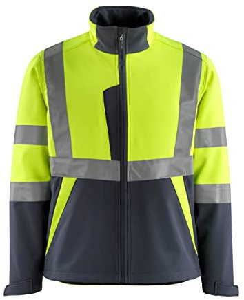 Mascot Unisex 15902-253-17010-l Mascot Kiama Soft Shell Jacke Gr e L hi vis gelb schwarzblau, Weiß, L EU