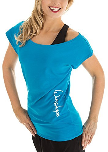 Winshape Damen Dance-Shirt WTR12 Freizeit Fitness Workout T, Türkis, M