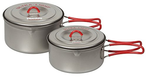 EVERNEW Titanium Ultralight Pot Set, Small