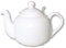 LONDON POTTERY Farmhouse Teekanne mit Teesieb, lose Blätter, Keramik, Weiß, 4 Tassen (1,2 Liter), Cup