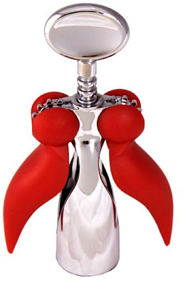 Red Designer Corkscrew