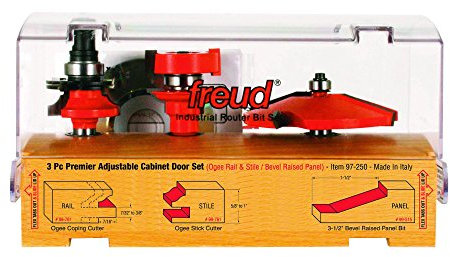 Freud 97–100 3-teilig Schrank Bit-Set mit 99–515 und 99–260 Schiene und Stil Bits, 97-250