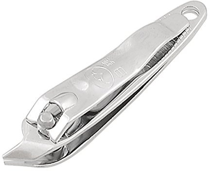 Sourcingmap Sharp Nail Clipper, Stainless Steel Fingernail Clipper Slanted Toenail Clippers for Women Men, Nail Cutter Toe Nail Clippers for Thick Toenails, Silver Tone