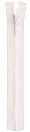 Opti S40-60-00009 Reißverschluss, 100Prozent Polyester, 00009 Weiss, 60cm