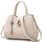 Pahajim Damenhandtasche in Wassertropfenform Twist Lock-Top-Handle PU Lederschultertasche mit Quaste Tragetasche für Frauen Verstellbarer Riemen Tragende Shopper-Tasche (Weiß)