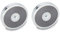Ganter Normelemente | Haltemagnete mit Innengewinde - GN 50.4-HF-50-M8 | Magnetwerkstoff Hartferrit | 2 Stück, Silber, Durchmesser: 50mm; Gewinde d6: M8