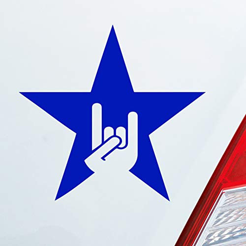 Hellweg Druckerei Pommesgabel Rock Ring Festival Heavy Metal Auto Aufkleber Sticker Heckscheibenaufkleber