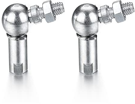 ATOPLEE CS10 Kugelgelenk-Spurstangenkopf, L-Form, Gewindestange (M6 x 1,0), 2 Stück