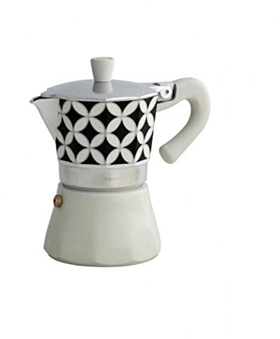 Brandani 53174 caffettiera Alhambra 3 tazze in alluminio, multicolore