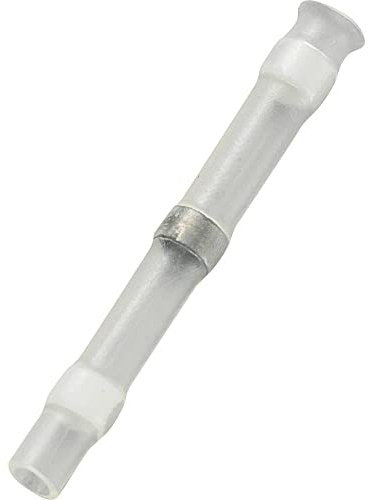 TRU COMPONENTS 736383 Stoßverbinder mit Schrumpfschlauch 0.08 mm² 0.202 mm² Vollisoliert Weiß 30 St.