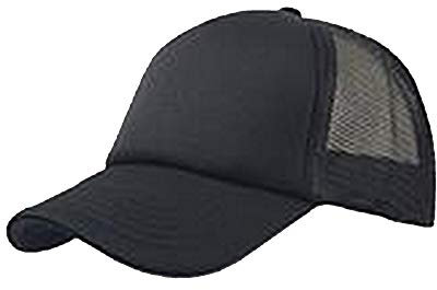 Atlantis Rapper Trucker-Kappe mit 5 Paneelen (2 Stück/Packung) (Einheitsgröße) (Schwarz/Schwarz)
