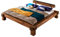 SAM Balkenbett 140x200 cm Casa, Natur-Holzbett aus Akazienholz, lackiertes & massives Holzbett, einteiliges Kopfteil in Balkenoptik, jedes Bett EIN pflegeleichtes Unikat