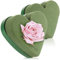 com-four® 2X Steckmasse für Blumengestecke in Herzform - Steckschaum für Frischblumen - Steckschwamm zum Basteln für Hochzeit, Ostern und Geburtstag (2 Stück - Herz klein)