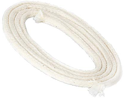 NKlaus Dauerdocht Glasfaser, Baumwolle, Ø5mm 10 Meter Öllampe, 1 Stück | Durchmesser: 5mm; 0,25mm; öllampe docht 5mm mit glasfaser