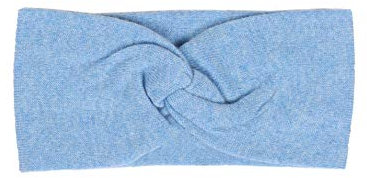 Zwillingsherz Stirnband aus 100% Kaschmir - Hochwertiges Strick-Kopfband im Uni Design für Damen Frauen - Wolle - Haarband - warm und weich für Frühjahr Herbst und Winter - hbl