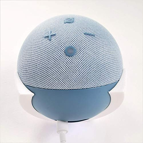 Echo Dot 4th Generation Wall Bracket Wall Mount Holder Holster (White)