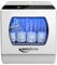 Countertop Dishwasher, Keenstone Portable Dishwasher Countertop with 5 Washing Programs, 360-Degree Dual Spray, Mini Dishwasher for Apartment, Dorm, White