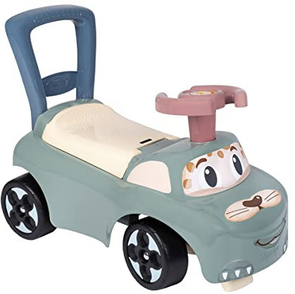 Smoby - Little Smoby - Porteur Auto - Fonction Trotteur - Volant Directionnel - Coffre à Jouets - Dès 10 Mois - Fabriqué en France - 140501, Vert Sauge