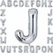 Folienballon Buchstaben 40Zoll Luftballon Silber Luftballons Alphabet Große Mylar Folie Helium Brief Luftballons Geburtstag Hochzeit Babyparty Silvester Dekoration Jubiläumsdekorationen (Buchstabe J)