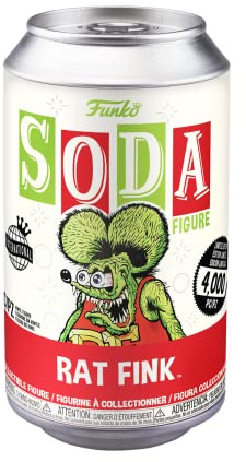 Funko Vinyl SODA: Rat Fink- Rat Fink w/Chase(IE) 1 In 6 Chance Of Receiving A Chase Variant (Styles May Vary)
