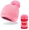 Levi's Damen Bündchen und Bommel Beanie-Mütze, Sherbert, Einheitsgröße
