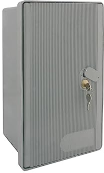 La zappa Cassetta in vetroresina per contatore Enel munito di chiave (Monofase 42 x 23 x 20 cm)