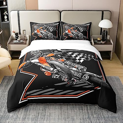 Juego de ropa de cama de algodón para deportes extremos, juego de ropa de cama de algodón para motociclistas, juego de ropa de cama de algodón para niños y niñas