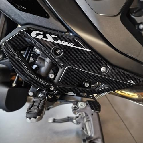 Resin Bike Aufkleber Motorrad Kompatibel Mit BMW R 1300 GS 2023-2025. Schutz Motorrad Fersenpolster vor Stößen und Kratzern. Aufklebersatz 3D-Harzklebstoff - Stickers Carbon Look Made in Italy