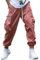 shownicer Pantaloni Cargo Uomo Pantalone da Uomo Casual Cotone Pantaloni Jogging Elastico Pantaloni con Multi Tasche A Rosa L