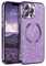 GaoBao for iPhone 13 Pro Max Phone Case, Slim Fit iPhone 13 Pro Max Case [Compatible with MagSafe] Sparkle Luxury Shockproof Anti-Slip Women Girl Bling Phone Cover for 13 Pro Max 6.7, Glitter Purple