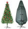 SaiDuoDuo Upright Christmas Tree Storage Bag, Fits 7.5 Ft Artificial Tree with Zipper, Holiday Tree Cover for Christmas Trees,Grey