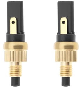 VGOL 2 Stück 6 Mm Kupfergehäuse Motorrad-Bremslichter Rücklichter Vordere Und Hintere Bremsschalterstecker Kompatibel mit Yamaha Kompatibel mit Aprilia 37 X 11 Mm