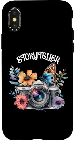 Hülle für iPhone X/XS Storyteller Kamera Fotografie Schmetterling Fotograf
