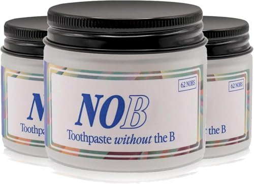 No Bs Chewable Toothpaste Tablets,Natural Paste tabs, No Fluoride Toothpaste, Nano Hydroxyapatite Toothpaste Tablets, Remineralizing Nano Hydroxyapatite, Eco & Travel Friendly (3)