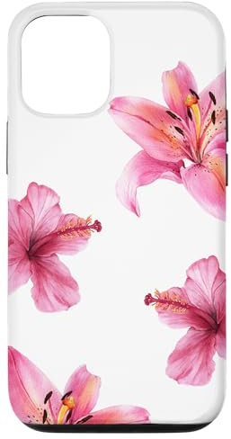 iPhone 13 Summer Florals Tiger Lily Hibiscus Hawaii Beach Collage Case