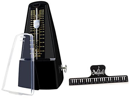 CORHAD Métronome Mécanique Pour Piano Guitare Avec Clip Pour Partition Instrument De Musique Entraînement Rythme