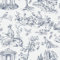 ReWallpaper Vinyle Adhesif Meuble Blanc Bleu Papier Peint Adhesif Mural Toile De Jouy 44.5cm×3m Papier Peint Adhésif Motif Bleu Film Adhesif Decoratif Mural pour Cuisine Porte Placard Armoire