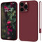 ORDA for iPhone 13 Pro Max Case Silicone Ultra Slim Soft Gel Rubber Cover for iPhone 13 Pro Max Phone Case Thin Anti-Scratch Microfiber Lining Compatible for 6.7 inch Wine Red