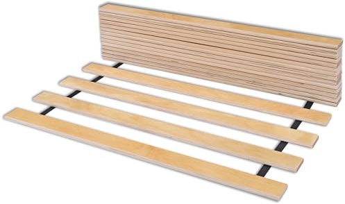 Rollrost Solid Frame LP17 70x200 cm für Bett - Hochwertiger Rolllattenrost 17 gerade Birkenholzlatten mit Band verbunden. Sehr starker Rahmen - hält einem Druck von bis zu 350 Stand