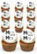 Mr and Mrs Edible Cupcake Toppers Ready to Use Party Supplies Wedding day Fairy Cake Decorations Cocktail Party 24 Pre-cut Toppers