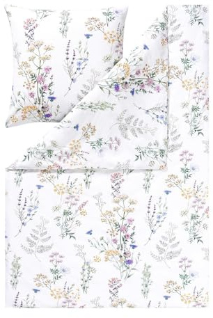 Estella Seersucker Bettwäsche Deloris Multicolor 1 Bettbezug 155 x 220 cm + 1 Kissenbezug 80 x 80 cm