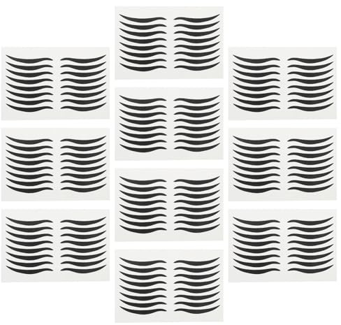 Ipetboom Eyeliner Aufkleber Schwarz 80 Paar Selbstklebend Wasserfest Kunststoff Wiederverwendbar Für Augen Make up Party Look