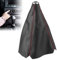 Funda de palanca de cambios para coche, funda antipolvo para pomo de palanca de cambios, protección universal de palanca de cambios de piel sintética negra, adecuada para la mayoría de los coches