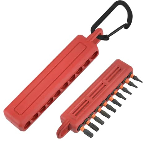 Organisateur d' hexagonaux à 10 trous, porte-embout, porte-embout, support universel pour tournevis et avec un crochet autobloquant pour un transport facile