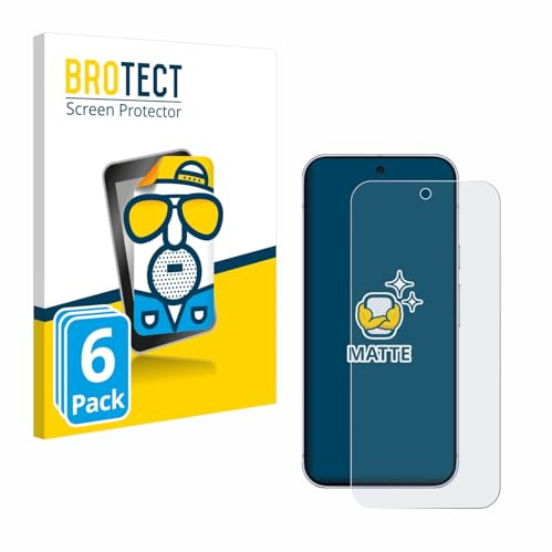 BROTECT Schutzfolie für Google Pixel 10 Pro XL | 6 Stück Entspiegelnder Displayschutz Made in Germany Matte Displayschutz-Folie Anti-Reflex Anti-Fingerprint Einfache Montage